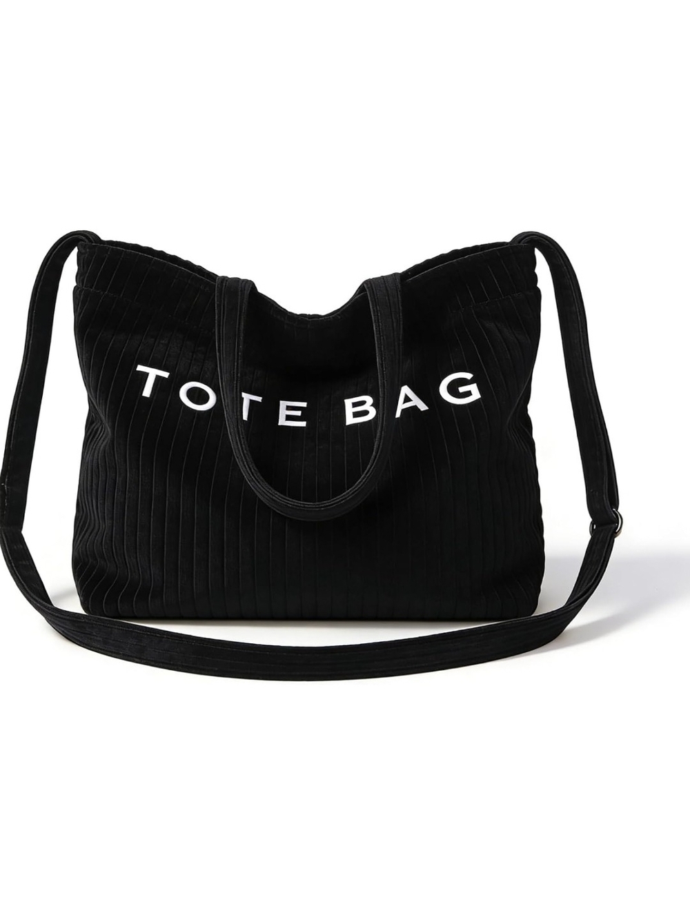 Black Tote Bag - Classic Everyday Shoulder Tote